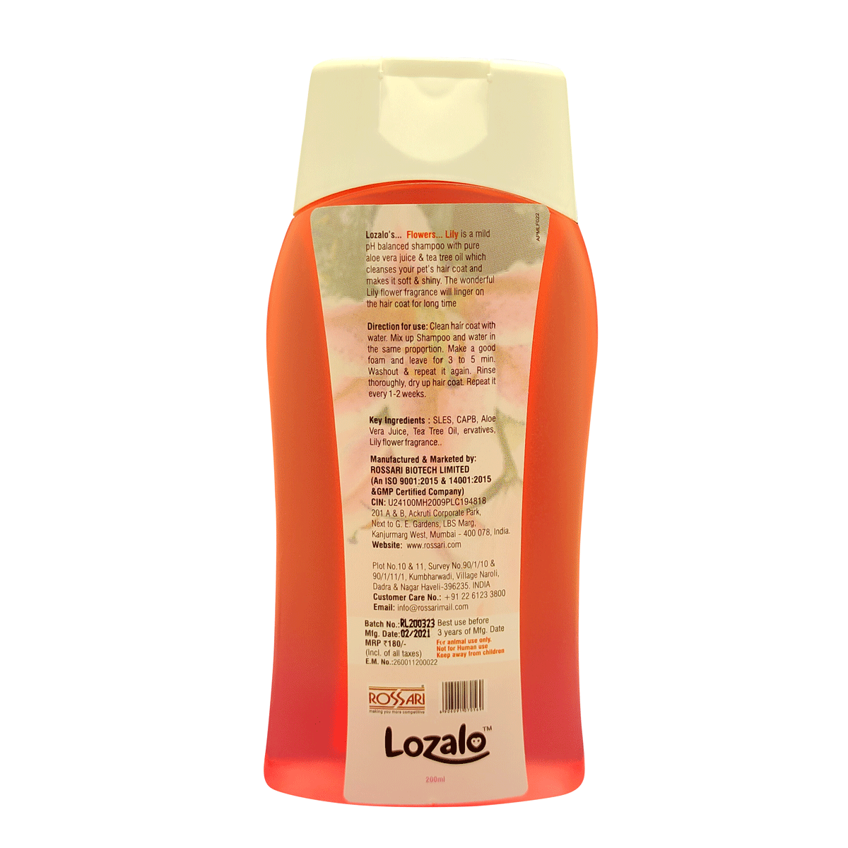 Flower Shampoo > Rossari