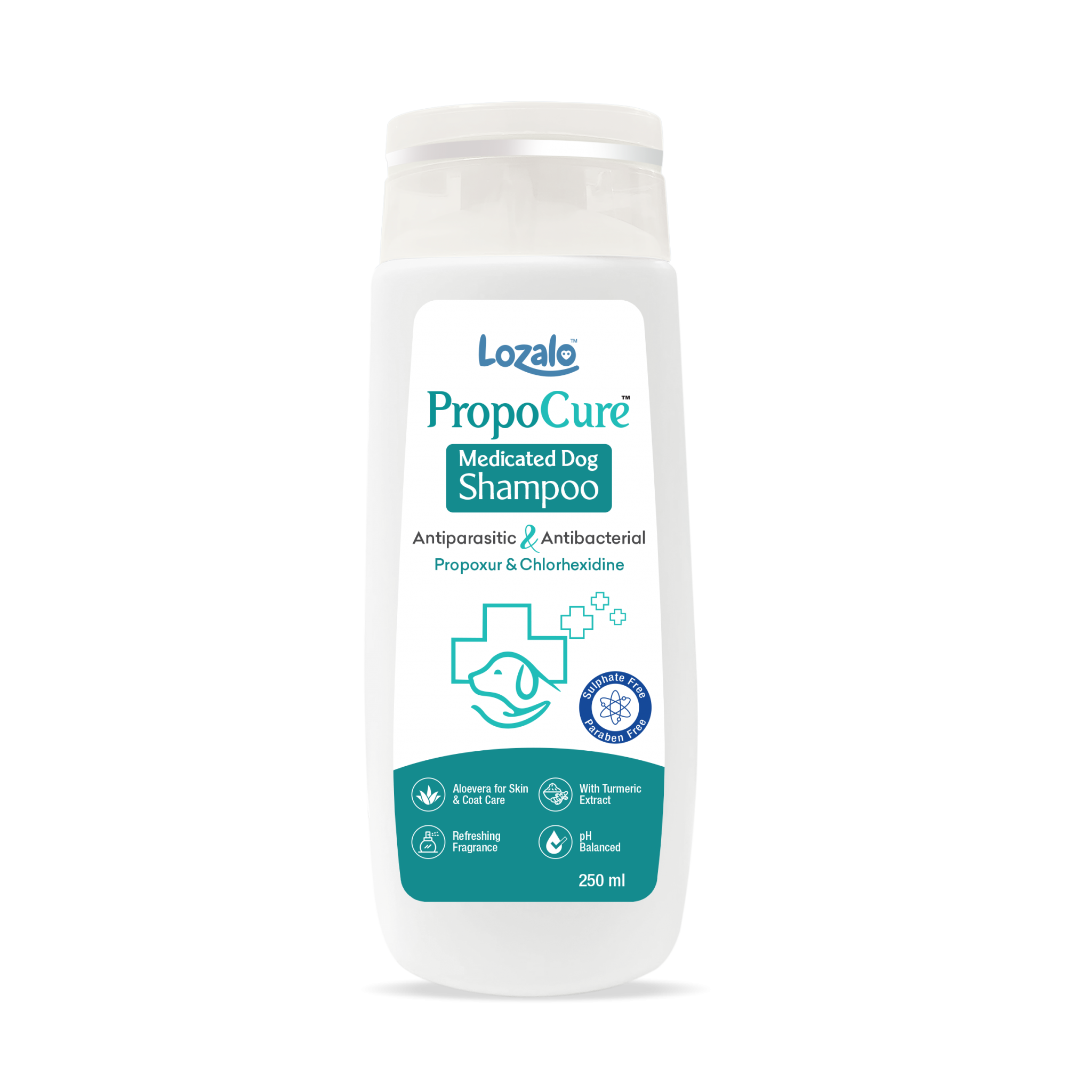 Lozalo PropoCure Medicated Dog Shampoo > Rossari